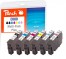 313662 - Peach Spar Pack Plus Tintenpatronen kompatibel zu Epson T0807, T0801, C13T08074011, C13T08014011