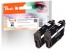 320239 - Peach Doppelpack Tintenpatronen schwarz kompatibel zu Epson T3461, No. 34 bk*2, C13T34614010*2